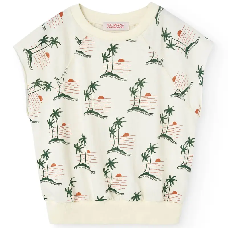 Squab Kids Top in White Lindo by The Animals Observatory