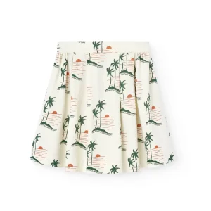 Turkey Kids Skirt in White Lindo by The Animals Observatory