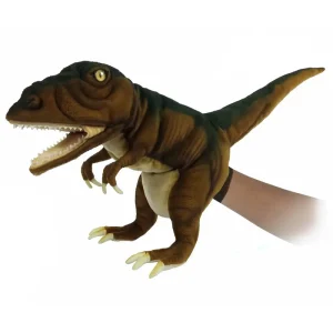 Tyrannosaurus Rex Hand Puppet in Rust Brown (50cm) by Hansa