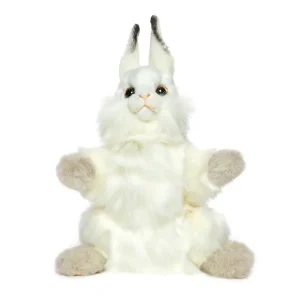 White Rabbit Hand Puppet (34cm) by Hansa