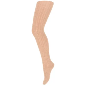 Wool Rib Tights in Camel Melange by MP Denmark