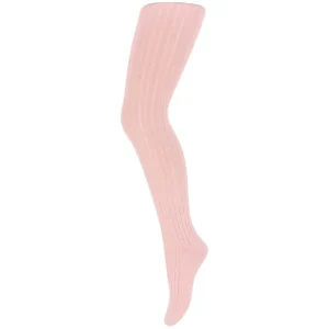 Wool Rib Tights in Silver Pink by MP Denmark