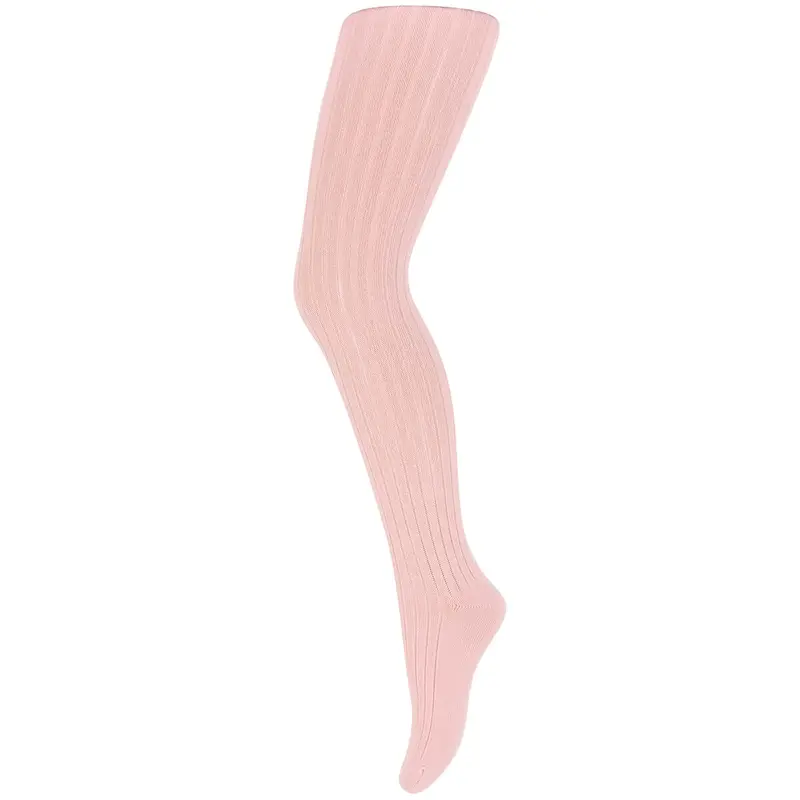 Wool Rib Tights in Silver Pink by MP Denmark