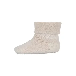 Wool Terry Baby Ankle Socks in Ecru by MP Denmark