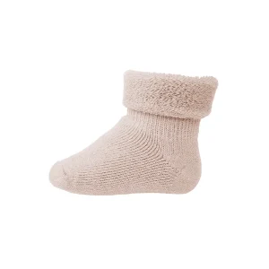 Wool Terry Baby Ankle Socks in Rose Dust by MP Denmark