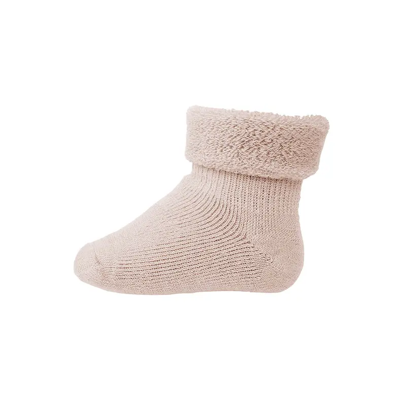Wool Terry Baby Ankle Socks in Rose Dust by MP Denmark