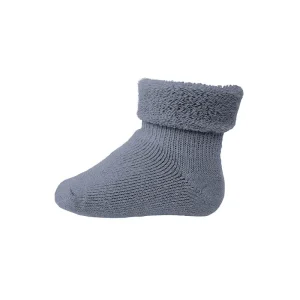 Wool Terry Baby Ankle Socks in Stone Blue by MP Denmark