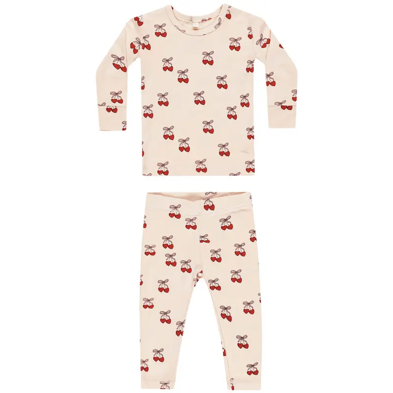 Bamboo Pyjama Set in Mon Amour by Quincy Mae