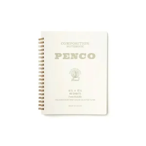 Large Coil Notebook in White by Hightide Penco