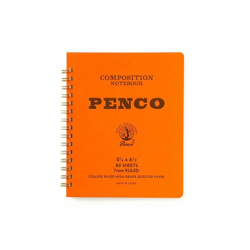Medium Coil Notebook in Orange by Hightide Penco
