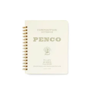 Medium Coil Notebook in White by Hightide Penco