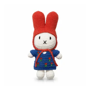 Miffy In Her Blue Tulip Dress And Red Hat by Miffy Handmade