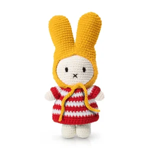 Miffy In Her Red Striped Dress And Yellow Hat by Miffy Handmade
