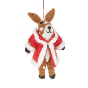 Noelle The Deer Hanging Christmas Decoration by Felt So Good