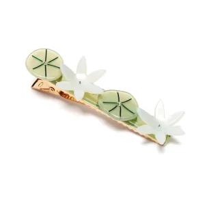 Nymphaea White Lotus Clip by Winona Irene