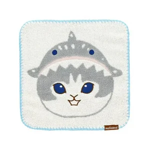 Shark Meow Mofusand Mini Hand Towel (25cm) by Marushin Japan