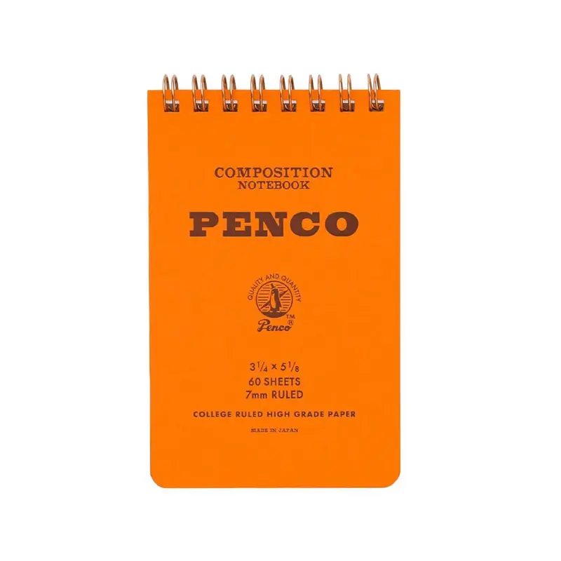 Small Coil Notepad in Orange by Hightide Penco