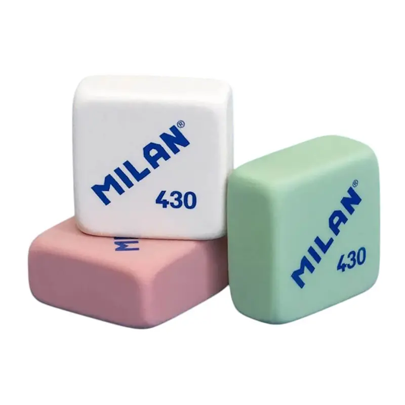 Squared Soft Synthetic Rubber Eraser 430 by Milan
