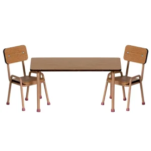 Table And Chairs for Mouse in Dark Powder by Maileg