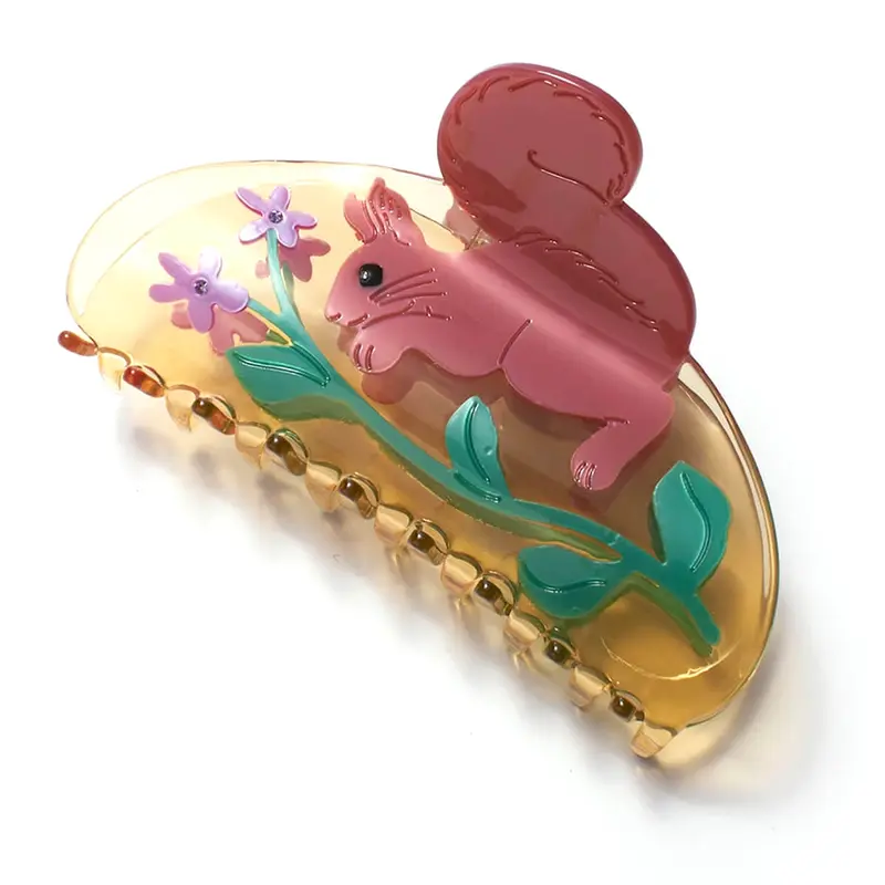 Wild Violet Hair Claw by Winona Irene