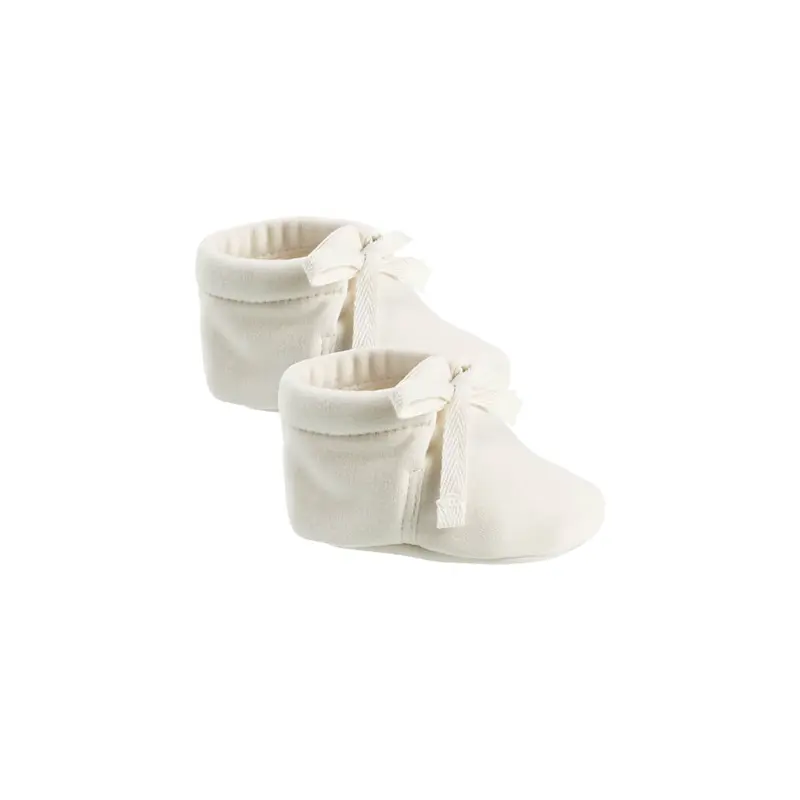 Baby Booties in Ivory by Quincy Mae - Last One In Stock - 0-3 Months