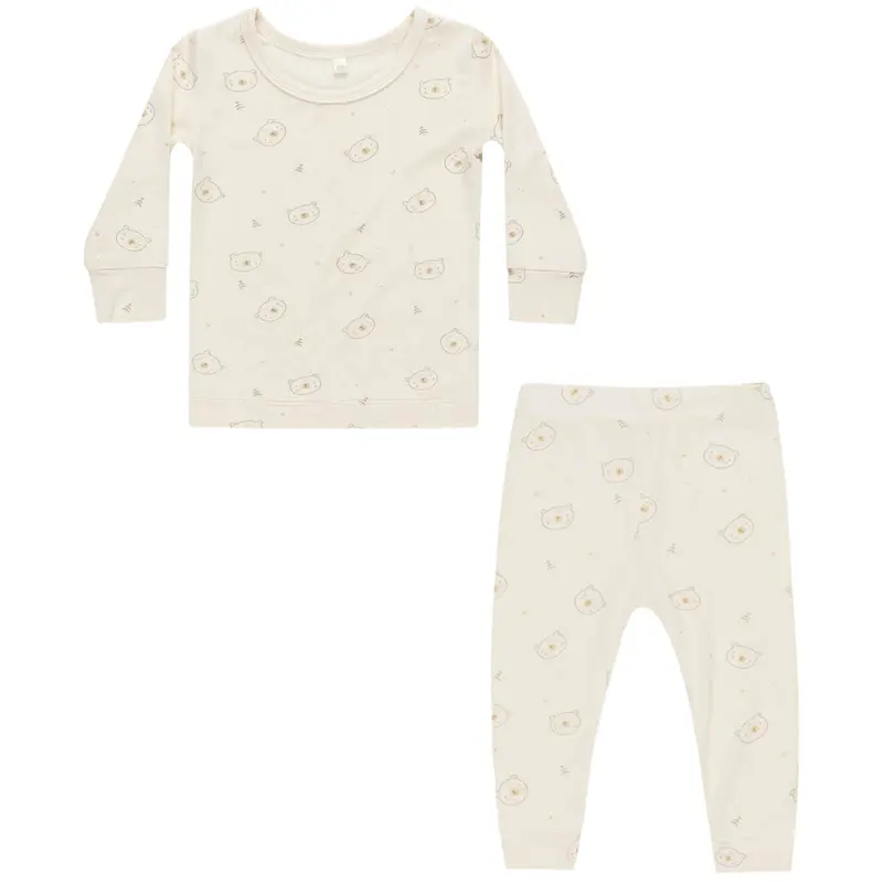 Bamboo Pyjama Set in Bears by Quincy Mae