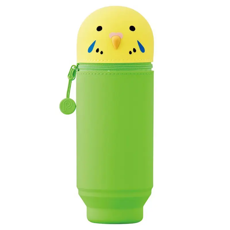 Big Budgerigar PuniLabo Stand Pen Case by Lihit Lab