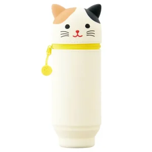 Big Calico Cat PuniLabo Stand Pen Case by Lihit Lab