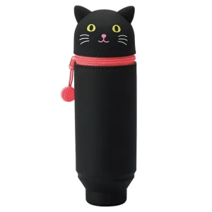Black Cat PuniLabo Stand Pen Case by Lihit Lab