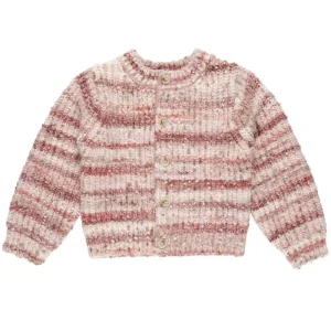 Cheyenne Cardigan in Pink Multi Stripe by Rylee & Cru