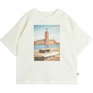 City Hall T Shirt in Off White by Mini Rodini - Last One In Stock - 12-18 Months