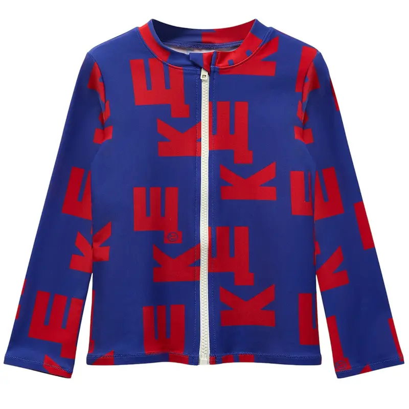 Cloud Rash Vest in Klein Blue / Red by Wynken