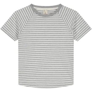 Crewneck Tee in Grey Melange / Off White by Gray Label