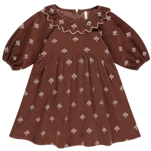 Freya Dress in Brick Floral by Rylee & Cru