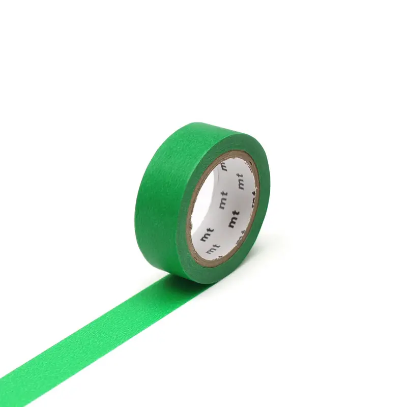 Green 15mm 1P Basic Washi Tape by MT Japan