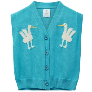 Hi Flyer Waistcoat in Turquoise by Wynken