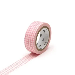 Hougan Sakura Grid 15mm Deco Series Washi Tape by MT Japan