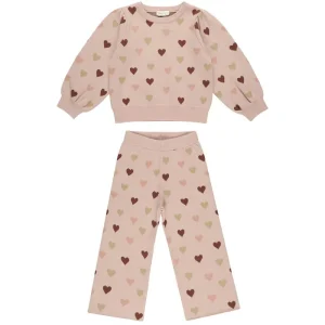 Jacquard Knit Set in Hearts by Rylee & Cru - Last One In Stock - 4-5 Years
