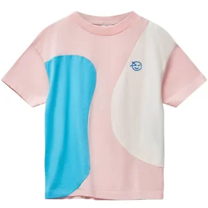 Keel Tee in Pink, Blue & Ecru by Wynken