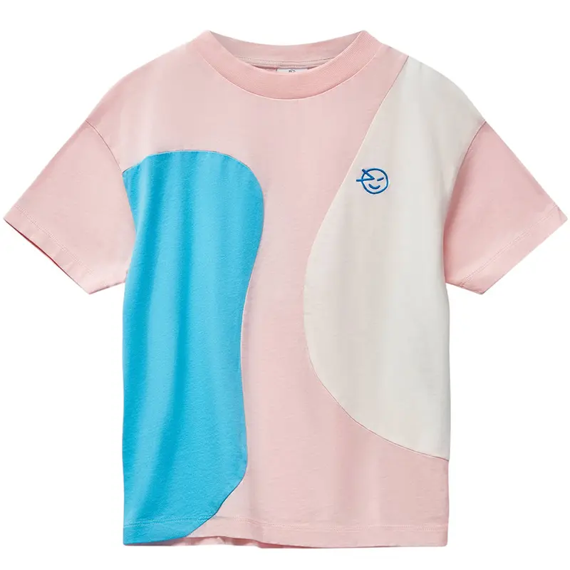 Keel Tee in Pink, Blue & Ecru by Wynken