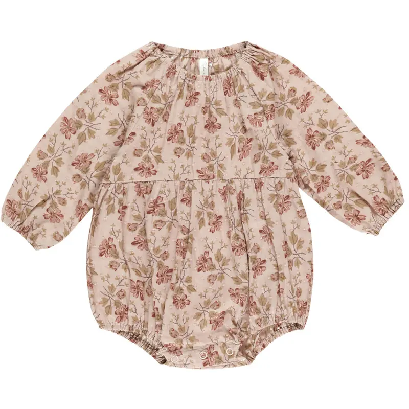 Long Sleeve Bubble Romper in French Garden by Rylee & Cru
