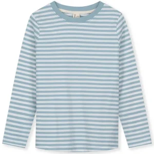 Long Sleeve Tee in Sky / Off White by Gray Label