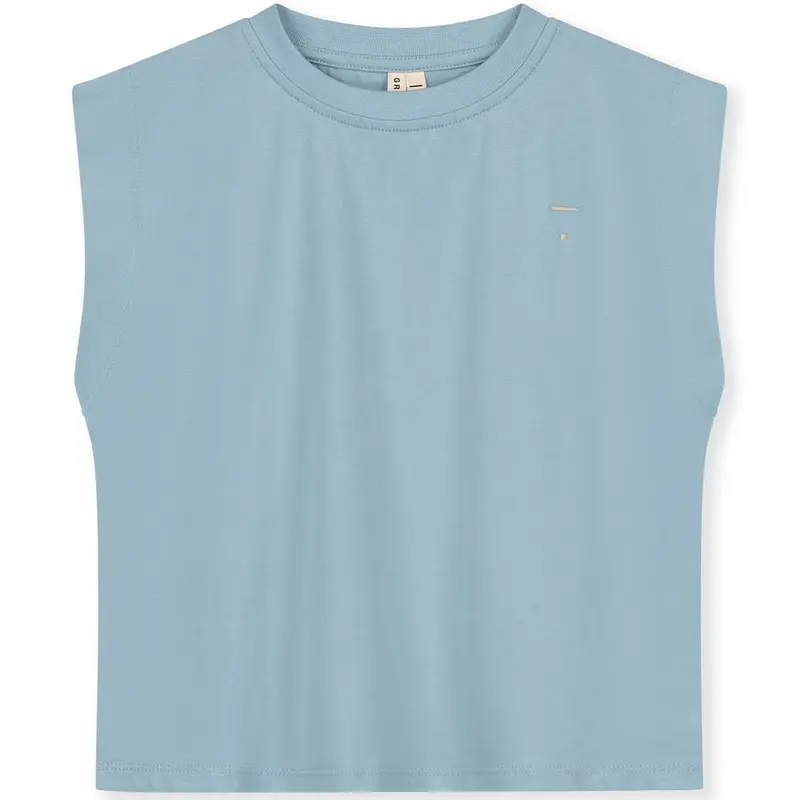 Muscle Tee in Sky by Gray Label