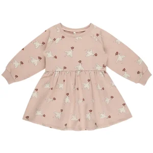 Raglan Dress in Doves by Rylee & Cru