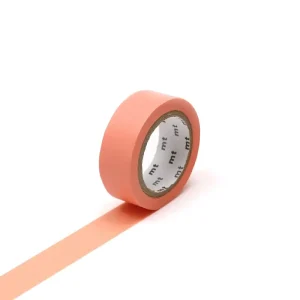 Salmon Pink 15mm 1P Basic Washi Tape by MT Japan