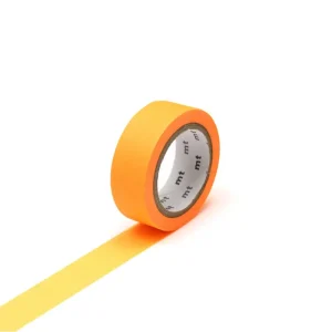 Shocking Orange 15mm 1P Basic Washi Tape by MT Japan