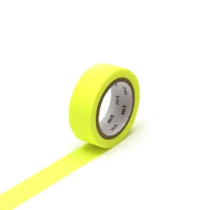 Shocking Yellow 15mm 1P Basic Washi Tape by MT Japan