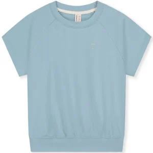 Short Sleeve Sweater in Sky by Gray Label