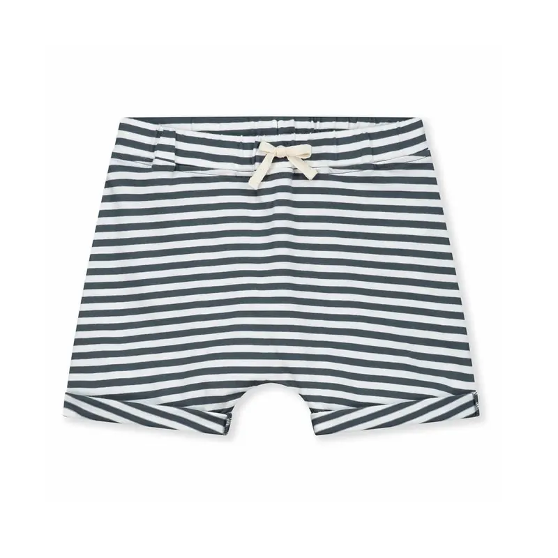 Shorts in Blue Grey / Off White by Gray Label