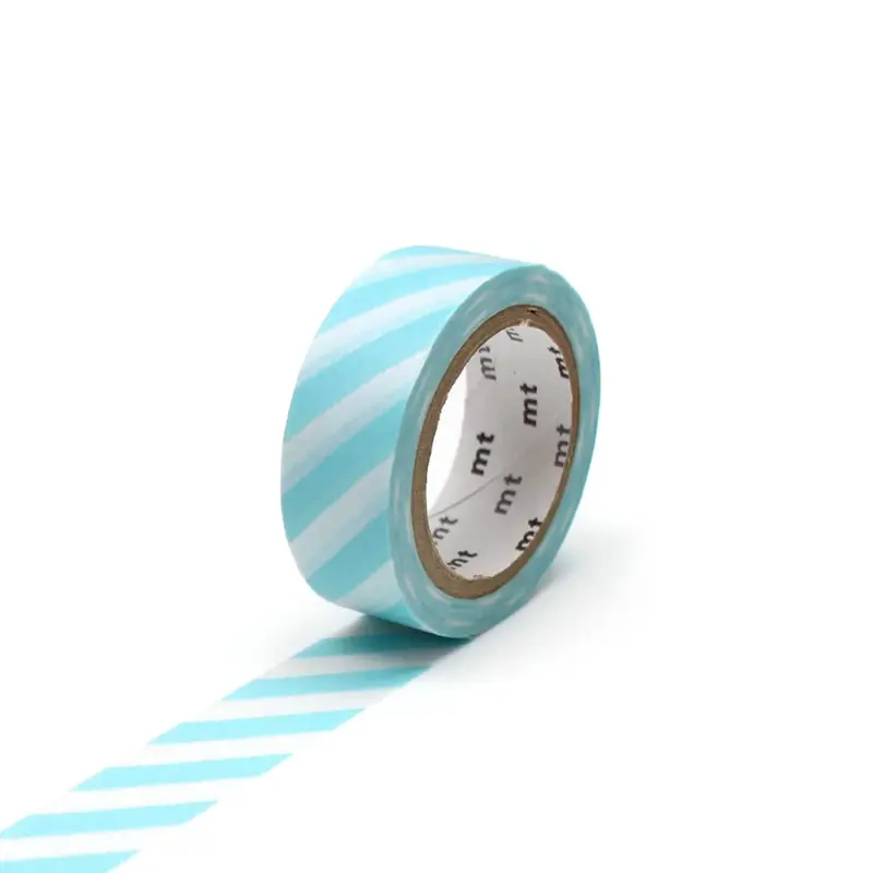 Stripe Mint Blue 15mm Deco Series Washi Tape by MT Japan